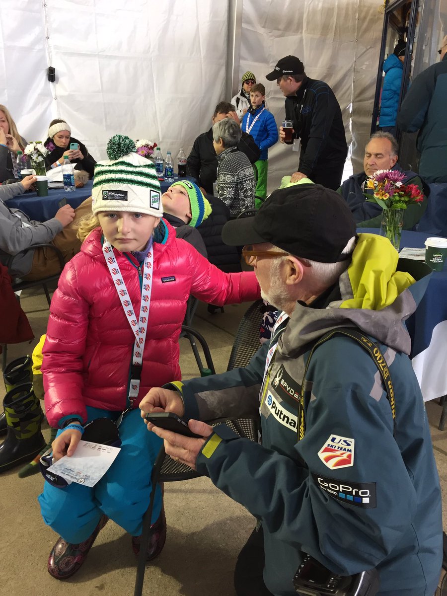 skiVARA's tweet photo. @tomkelly_ussa chatting with @teammmsc Vara U12 Abrie Howe. #inspirational #futureteamusa #itsallaboutthekids @usskiteam @skiracingnews https://t.co/V3MeUlepkv