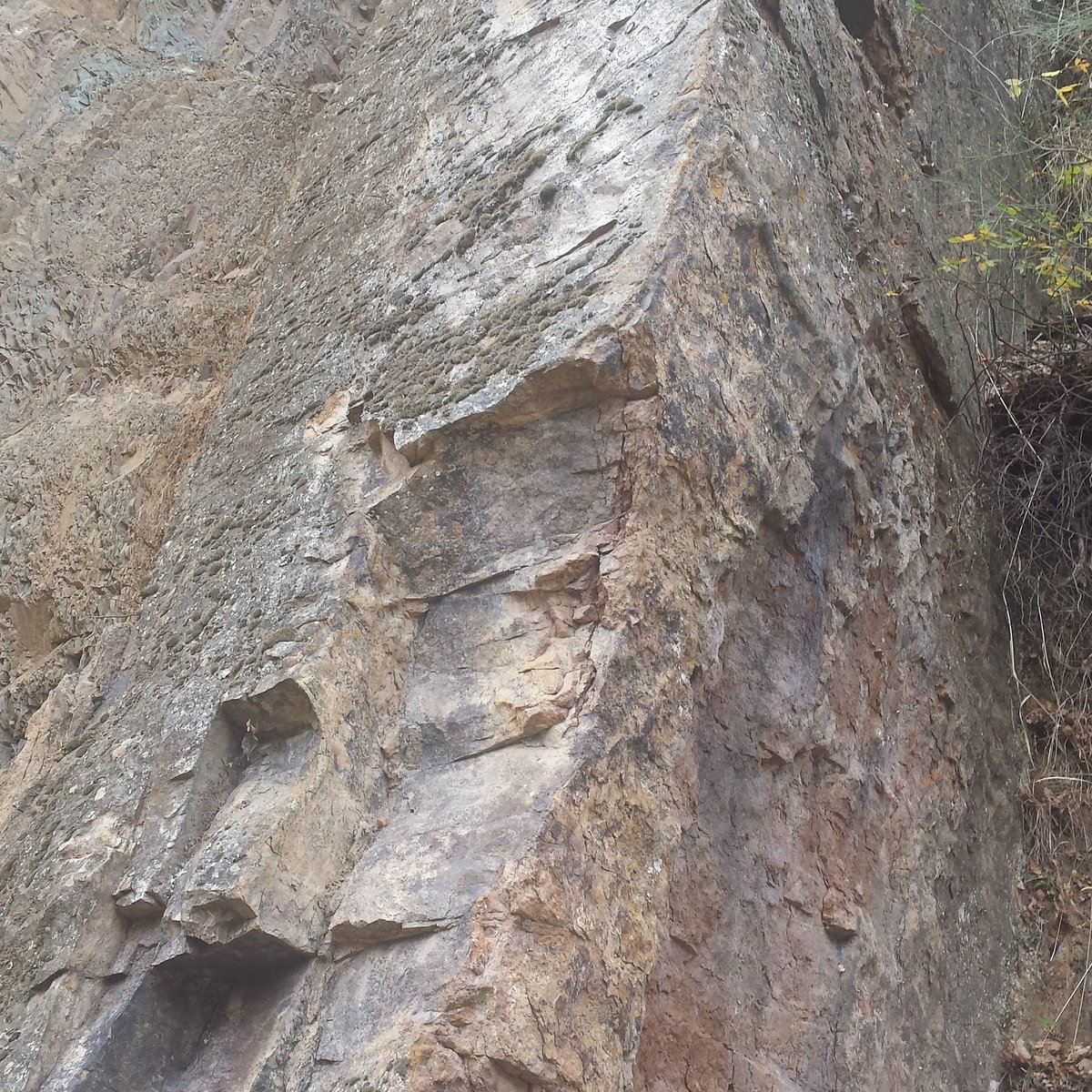 GlosGeoTrust's tweet photo. #structuralsunday Beds tilted to 90 degrees. Not so common in Gloucestershire...except at Huntley Quarry. #spain #geology #huntley https://t.co/BBOnfZDzwb