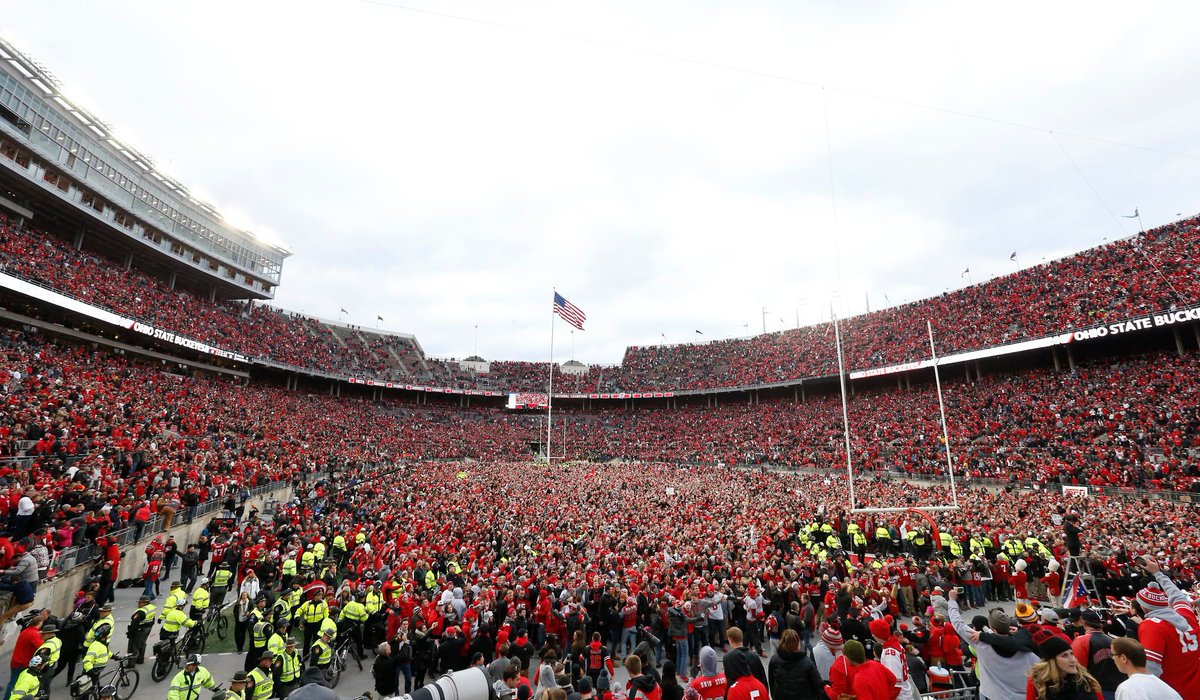 CoachUrbanMeyer's tweet photo. INCREDIBLE! A record 110,045 Buckeye fans in The Shoe yesterday! The 10TH UNIT helped us earn that victory!! https://t.co/j83PFyQpF2