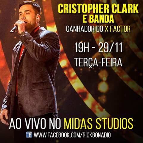 CRISTOPHER CAMPEÃO🤘 (@apoiocristopher) on Twitter photo Terça tem live lá no Facebook do <a href="/rickbonadio/">Rick Bonadio</a>, eu não perco por nada! #XFactorBR #FamiliaClark Terça tem live lá no Facebook do <a href="/rickbonadio/">Rick Bonadio</a>, eu não perco por nada! #XFactorBR #FamiliaClark