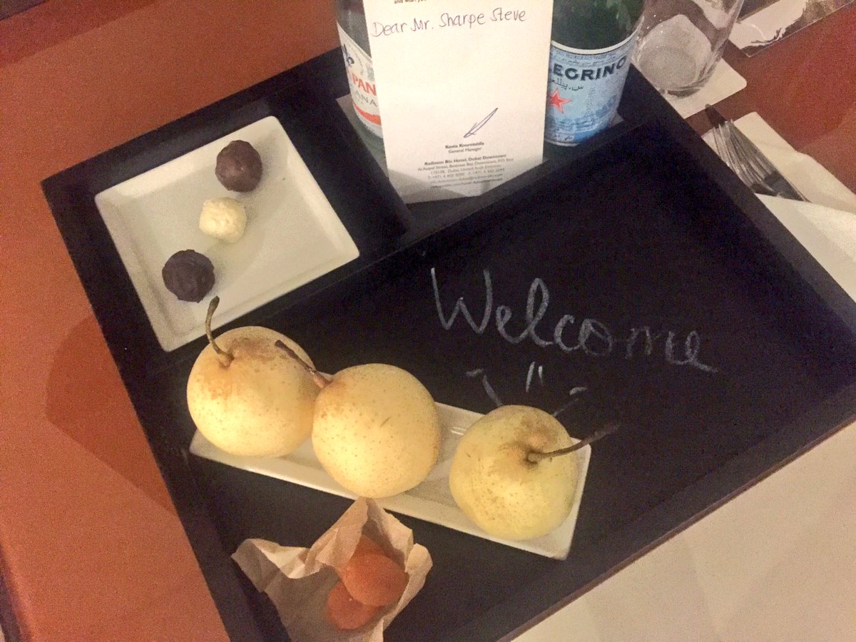 Amazing to be back @RadBlu_DubaiDT after so long #roomupgrade #welcomegift thanks <a href="/clubcarlson/">C L</a>