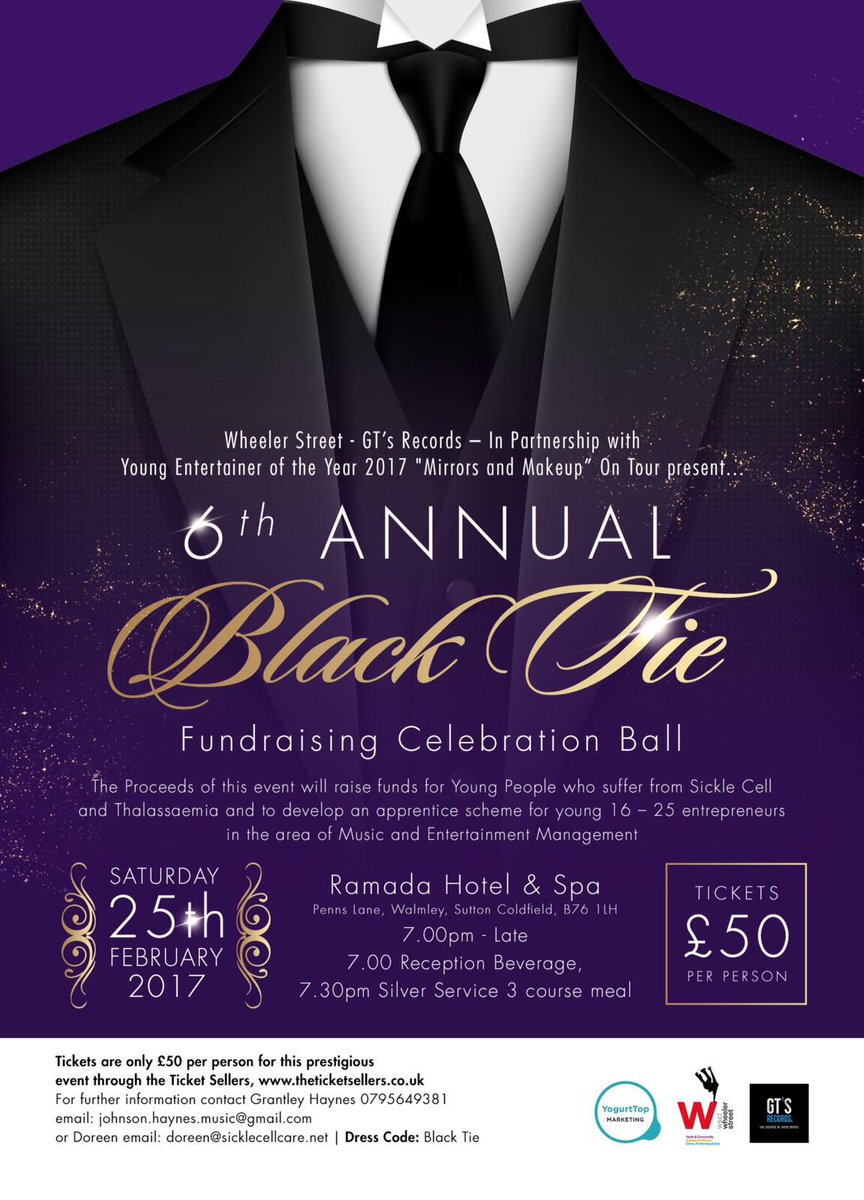 MattiFlint's tweet photo. Delighted to announce that @YogurtTop will be supporting the 6th Annual Black Tie Event Feb 17 with @GTsRecordsUK DM to purchase tickets. 👊🏼 https://t.co/Ug5jqSQlOI