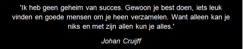 Kwaliteitskring's tweet photo. Van 'succes' wist ons aller Johan Cruijff het nodige. Deze quote inspireert ons telkens weer... Johan bedankt! https://t.co/hB9di6JiBO