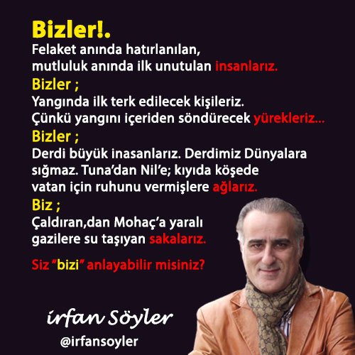 Siz "bizi" anlayabilir misiniz?
