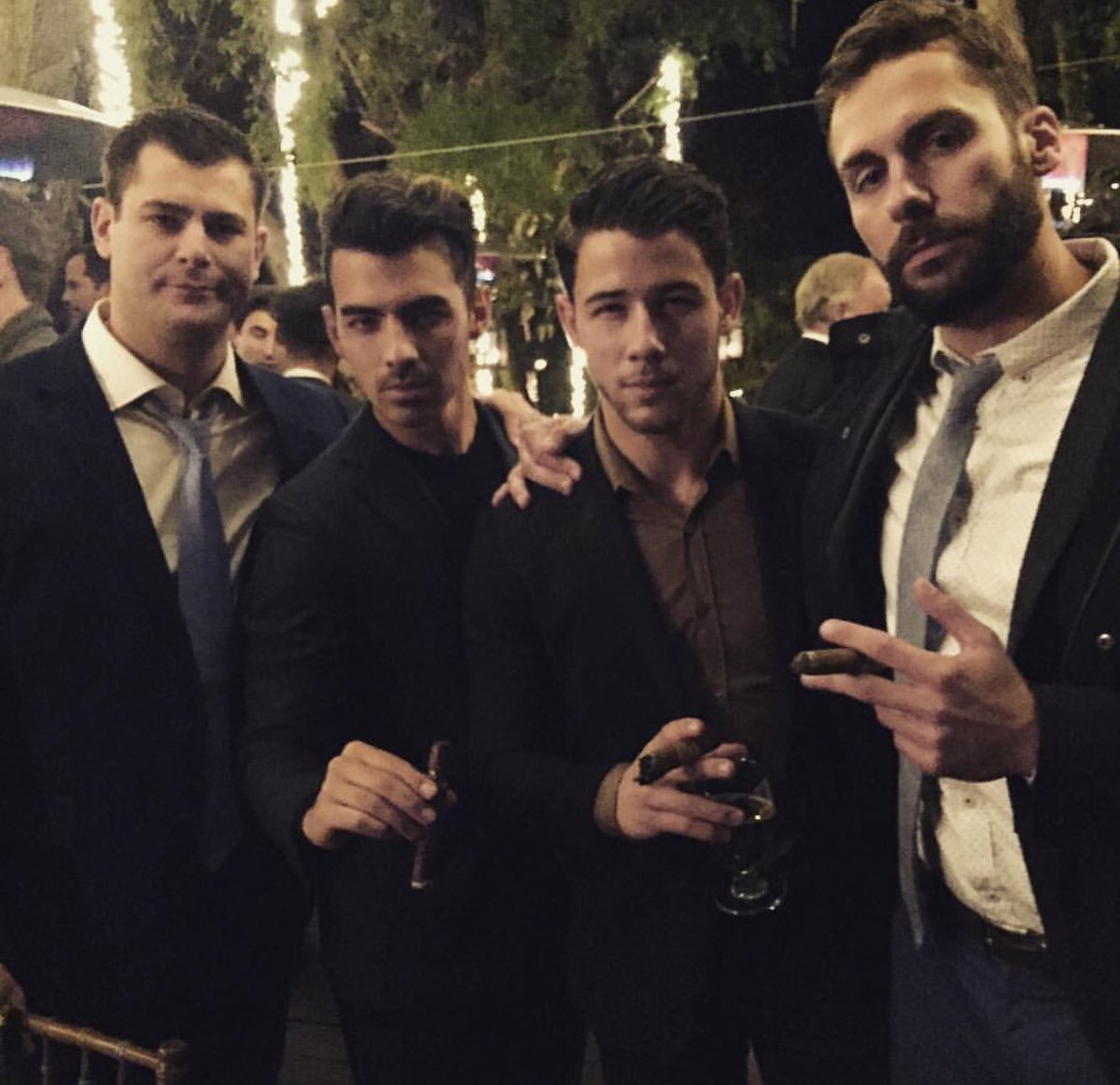 DNCESupport's tweet photo. Joe and Nick with friends last night 11/26 https://t.co/tdiELDnE4K