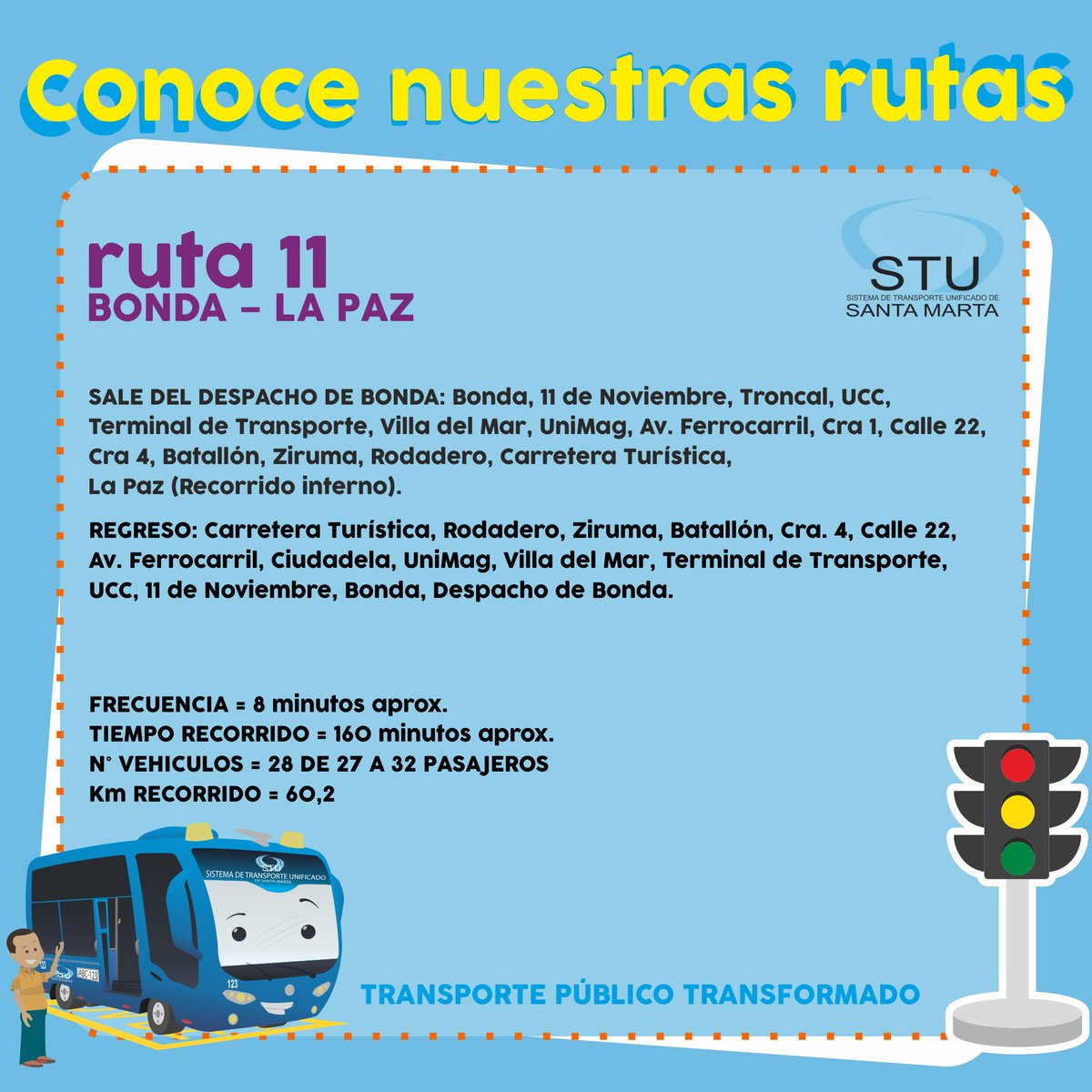 Los domingos desde el STU también estamos contigo, acompañándote en toda la ciudad.