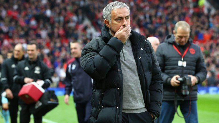SkySportsPL's tweet photo. After Jose Mourinho was sent to the stands in #munwhu we take a look back at his disciplinary record: https://t.co/MiATSWwfHU https://t.co/xpwrurcAB1