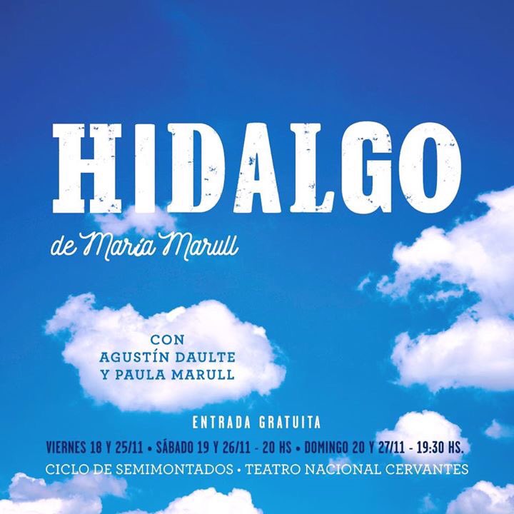 Hoy ultima función. Gratis y a las 20hs. Bravo <a href="/MMarull/">María Marull</a>,  <a href="/paulamarull/">Paula Marull</a> y <a href="/ADaulte/">Agustín Daulte</a> #romperlaspropiascadenas #cielitocielitosi #hidalgo ❤ 👏👏👏