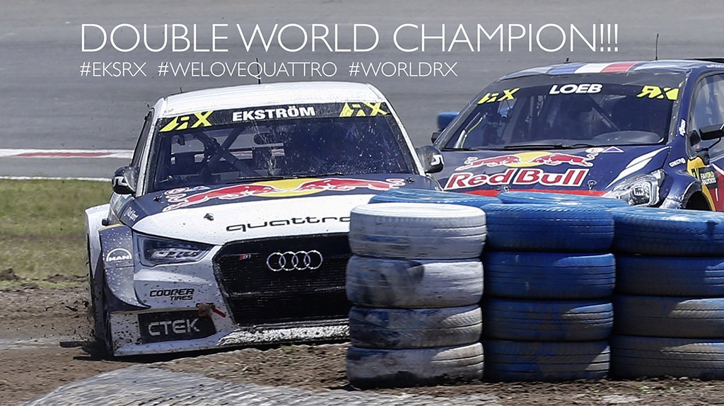 We are proud and overwhelmed to tell you: WE ARE THE 2016 #WORLDRX TEAMS’ CHAMPIONS!!! #EKSRX #DoubleWorldChampion #ArgentinaRX