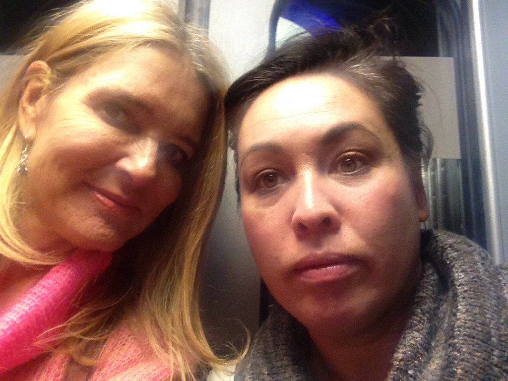 WEP_HK's tweet photo. Me and Emma standing on a virgin train back to london from #WE2016.  This isn't like Jez it's true https://t.co/PaGWczC6RA