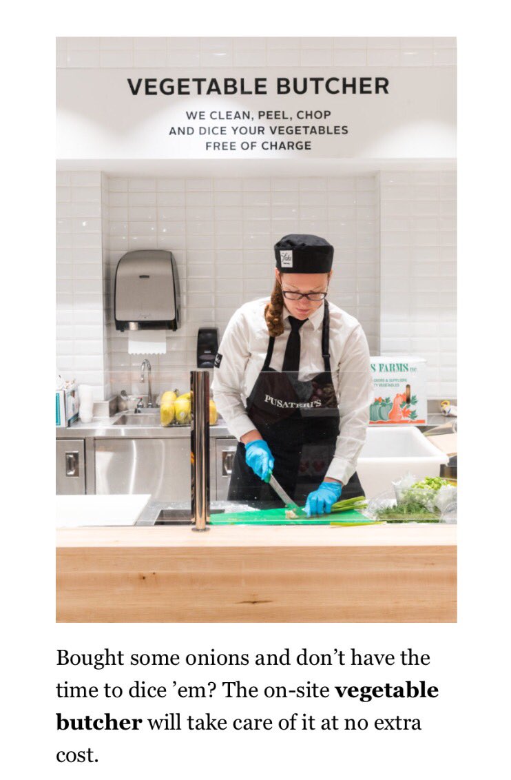 norm's tweet photo. Ha! A new grocery store opened downtown with a 'vegetable butcher'. https://t.co/CORT6xtgW5