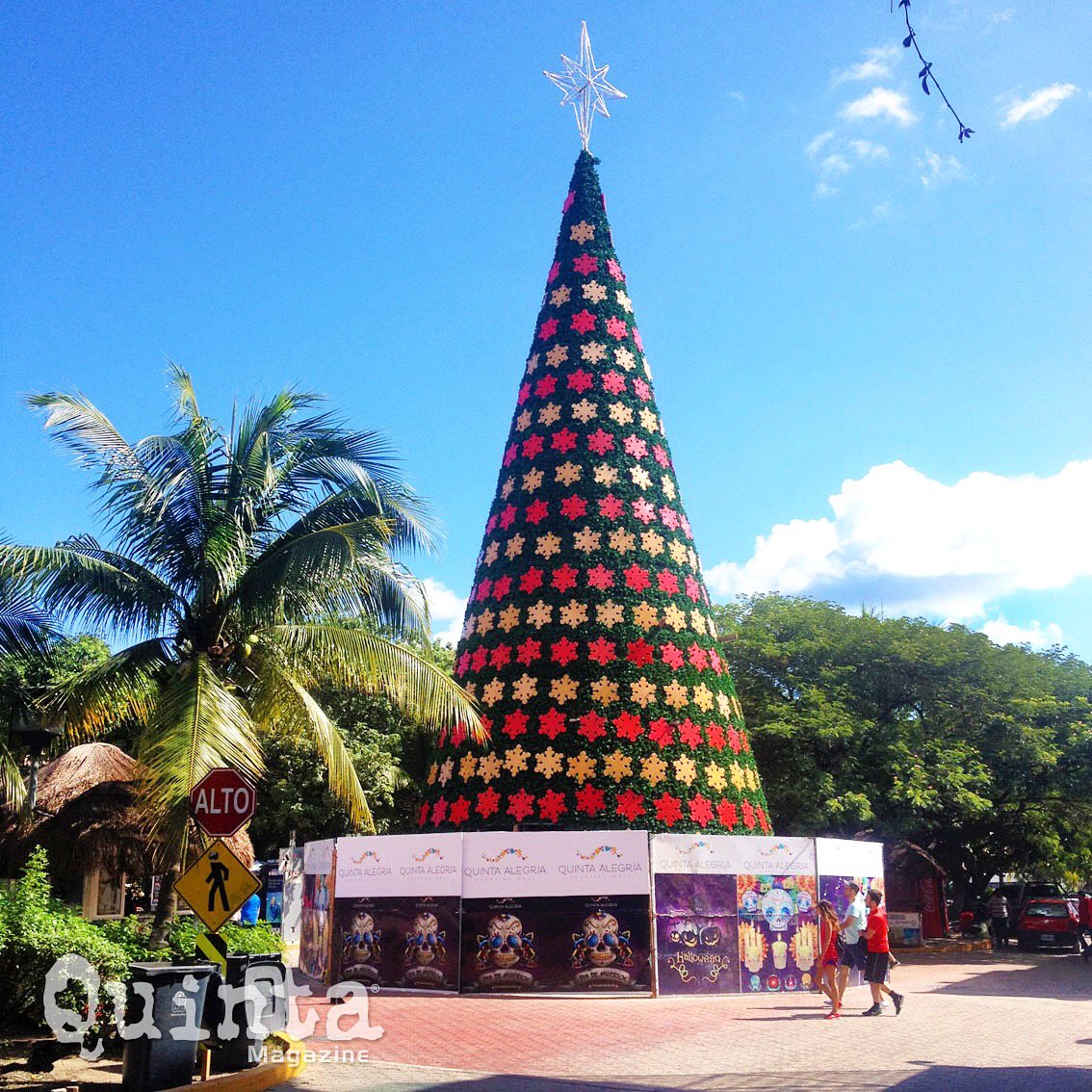 QuintaMagazine's tweet photo. El árbol de Navidad !!! ... #CaminandoporlaQuinta 🎄 🎁❤️🔔🎅🏼🇲🇽@ThePlayaTimes @PdelCarmenTV @PlayaGuide @angygonzalez @CulturaSolidari https://t.co/s2tWPIy6l1