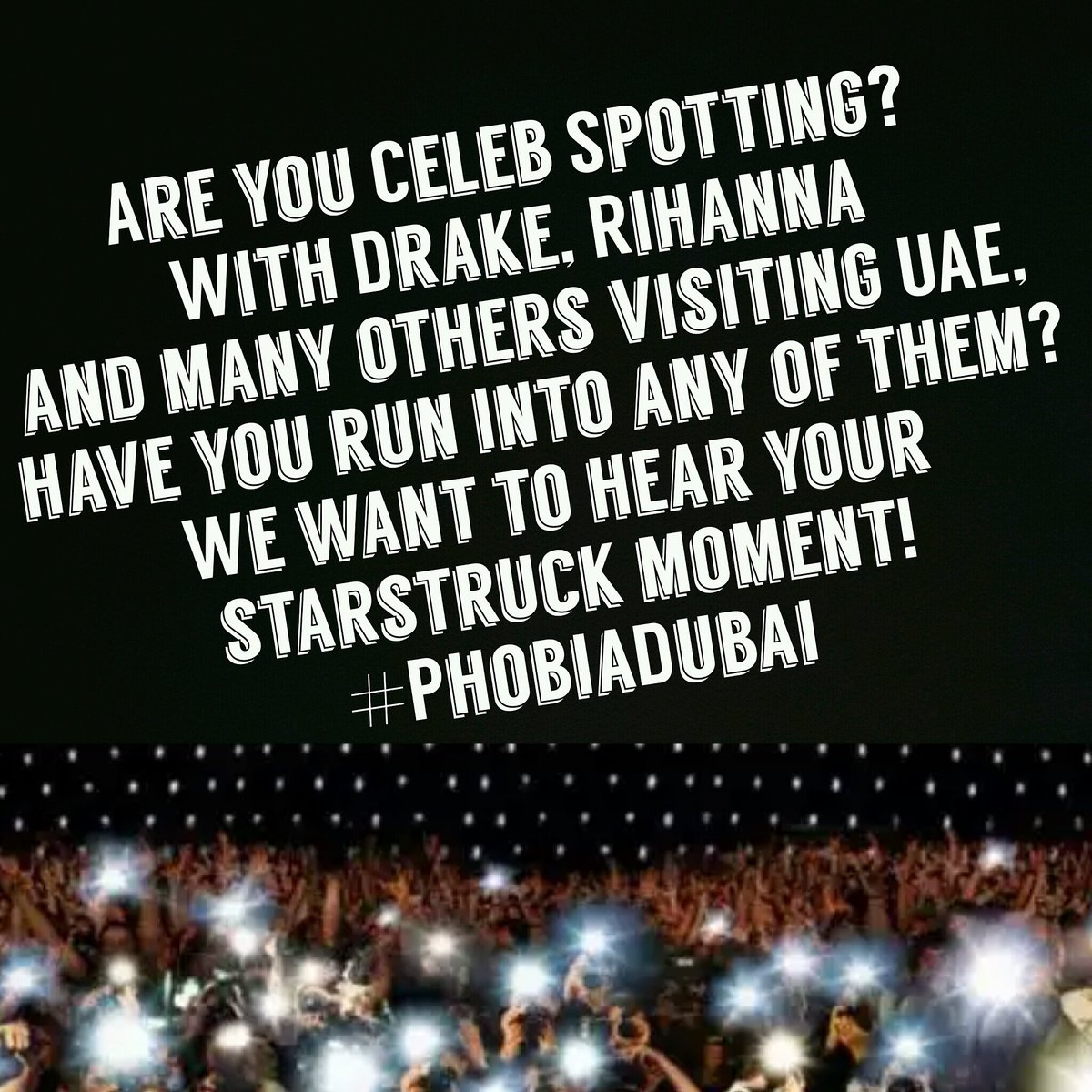PhobiaDubai's tweet photo. Starstruck this week? Share your experience! #PhobiaDubai #f1 https://t.co/QGIGoAEbd2