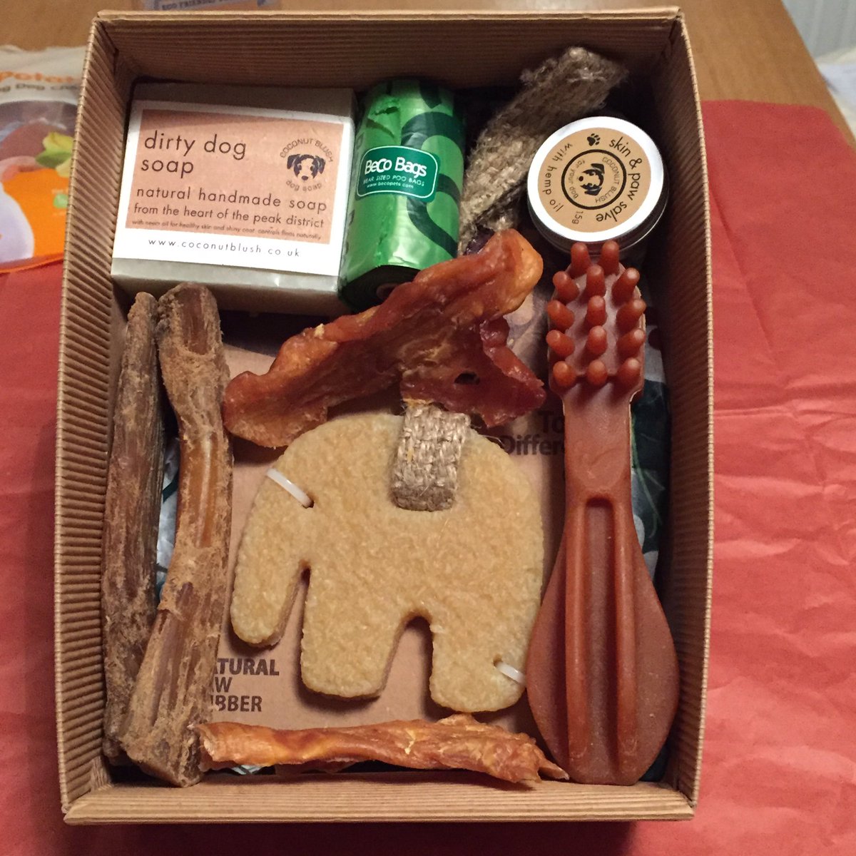 naturesarkpets's tweet photo. Now available to order the #naturesark #christmas #hamper box with all our favourite goodies for #dogs including some lovely @coconutblush https://t.co/xImizz1ZtM