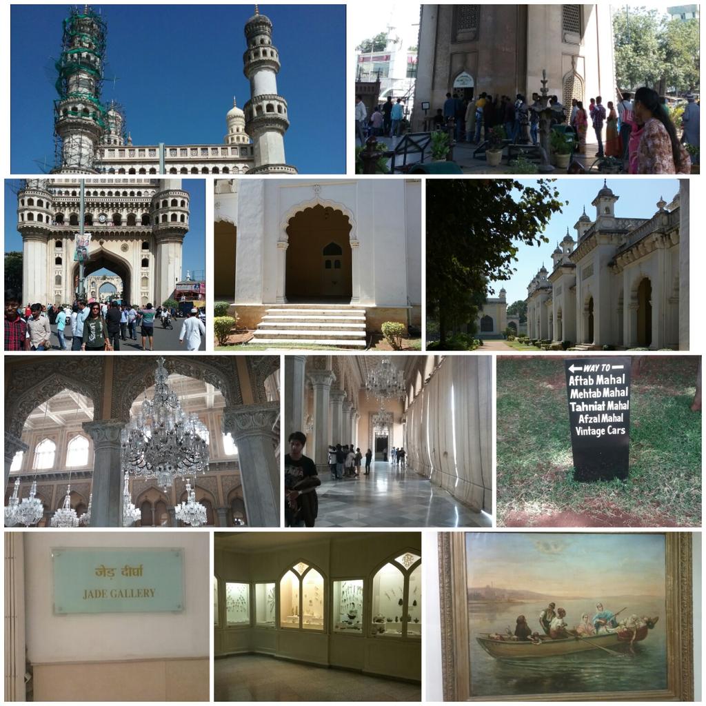 #travelshots #hyderabad ☺☺ Visited today  #Charminar #salarjungmuseum #Chowmahallapalace 😊💜  #travelblogger #holidaying #indianblogger