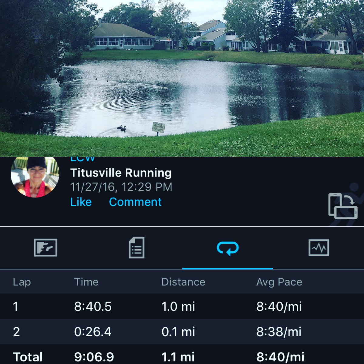 Day 4 of #rwrunstreak with 1.05 miles and a pic of body of water for #RunChatHunt #stayactive