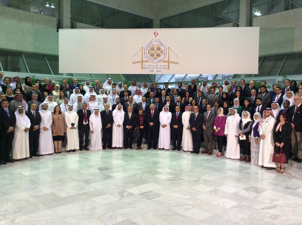 uobedubh's tweet photo. UoB hosts all its partners from Bahrain and its global partners in a reception hosted by the president #uob30 #uob https://t.co/jSYBRad4cW