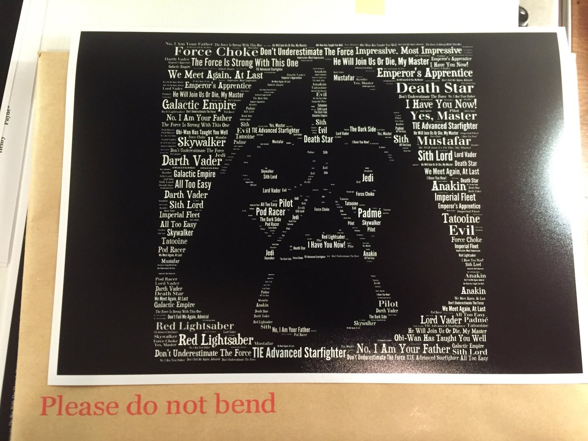 AGT79's tweet photo. Know a Star Wars fan?
I'm giving this print to a follower at 10:30pm
To enter; 
- RT
- Follow me
Thanks! https://t.co/Q5ctLL6Ppx