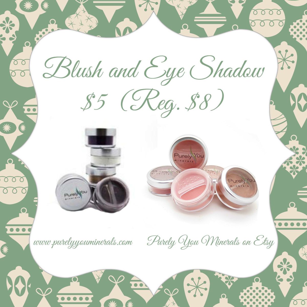 PurelyYouMins's tweet photo. @PurelyYouMins Is having a great sale to thank all of our customers. https://t.co/ukBaUlx0dI #shopsmall #etsy #greenbeauty #makeup #sale https://t.co/2FB79mtllE