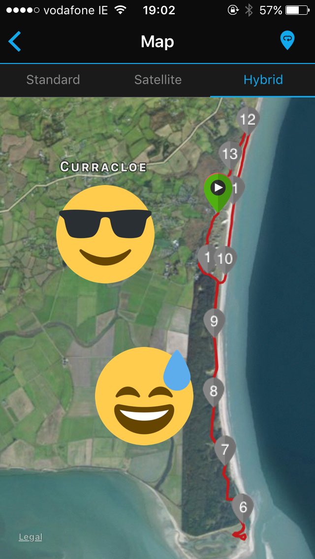 ofenton's tweet photo. #secretrunningplaces variation on the 13.5 km Curracloe loop. Tough one!! #dunerunning #beachrunning #anysurfaceanytime #marathontraining https://t.co/n3DepDGM6r