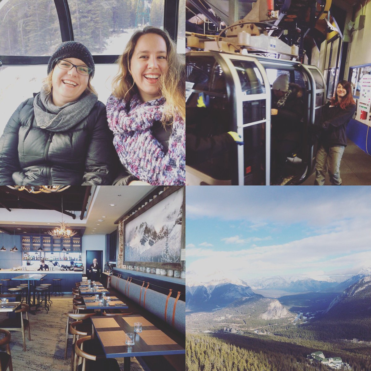 Mommyisweird's tweet photo. Ok. This is nothing like the #banffgondola of yore. Cannot wait to bring the kids!!! @brewstercanada #mysticweekend #travelblogger #banff https://t.co/FNNKyZ8dYk