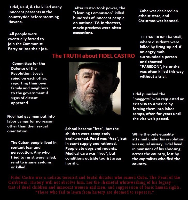 BadIdeasVs's tweet photo. #castro101 
The Truth About Fidel Castro | The Cuban Revolution
https://t.co/KaNnFvrlLg https://t.co/dnJxGxh0d5