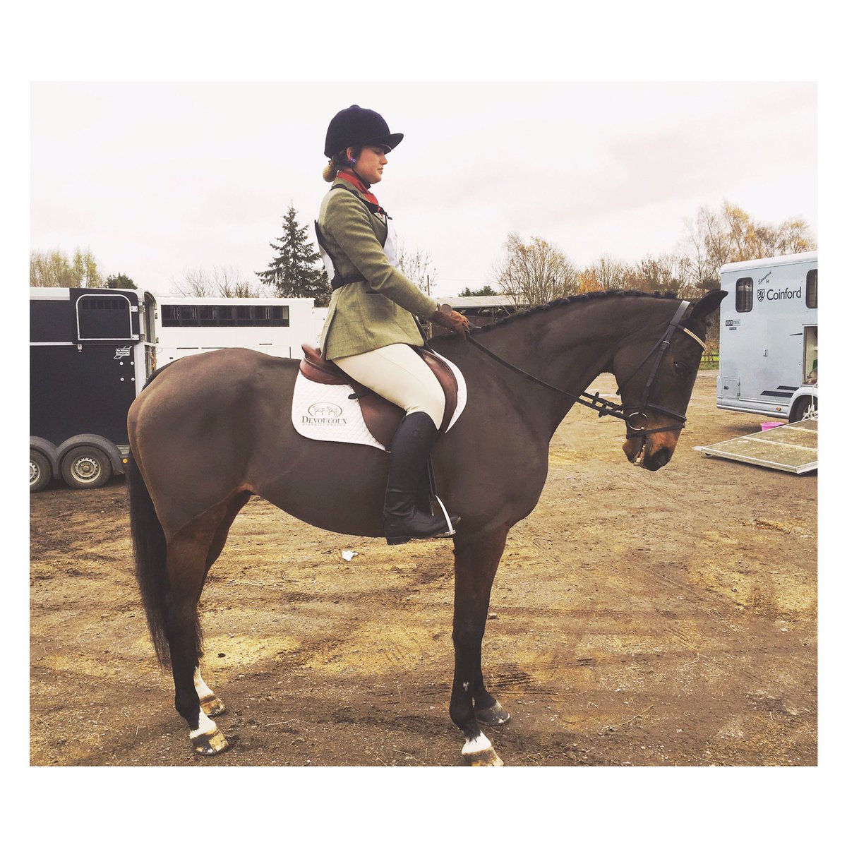 GS_Eventing's tweet image. Double clear and placed 13th! Pony was a good boy and come home with loads of things to work on for next time ❤️