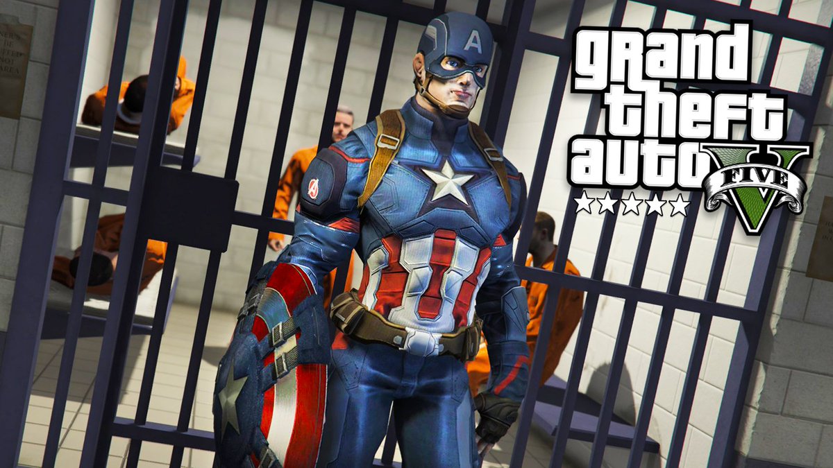 TypicalGamer's tweet photo. GTA 5 Mods "PLAY AS A COP MOD - CAPTAIN AMERICA EDITION" LIVESTREAM! 💥 RETWEET for a SHOUTOUT!! Watch it here! ▶▶▶ https://t.co/Z2dbBKTn26 https://t.co/R8QDJpubiP