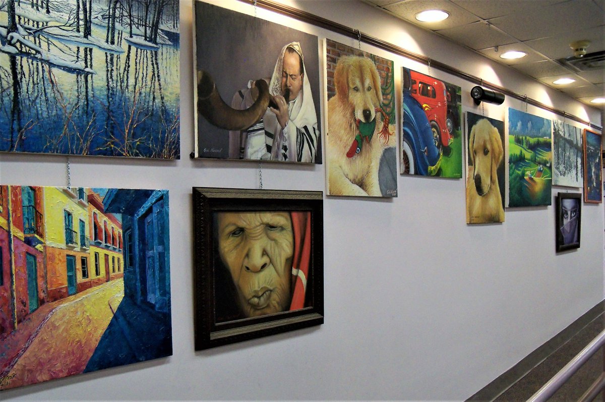 GWL_Library's tweet photo. Check out the art of Gad Nusinov! Showing from today until the end of December. https://t.co/8AtTp1X5tG