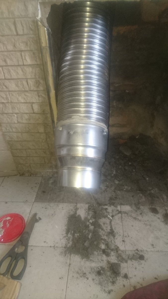 FireflyInstalls's tweet photo. @HunterStovesGrp Telford 5 Inset fitted in Elland. Existing fireplace retained and connected up to flue liner. #highone https://t.co/AzRKI7SsB3