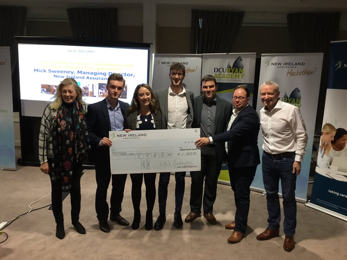 RyanAcademy's tweet photo. And the JOINT winners of the #NewIrelandHackathon are @EuphoriaHack and @Instavest2016 https://t.co/KwEeUn3SjT