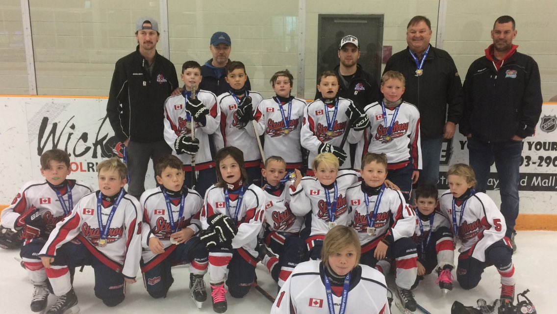 thefirstDVG's tweet photo. Great weekend in Barrie... tough loss in 4th OT of finals.... but so proud of our team #novicerep #proudparent #farmboys #jrrockets 🚀🚀 https://t.co/SqlpS95x9x