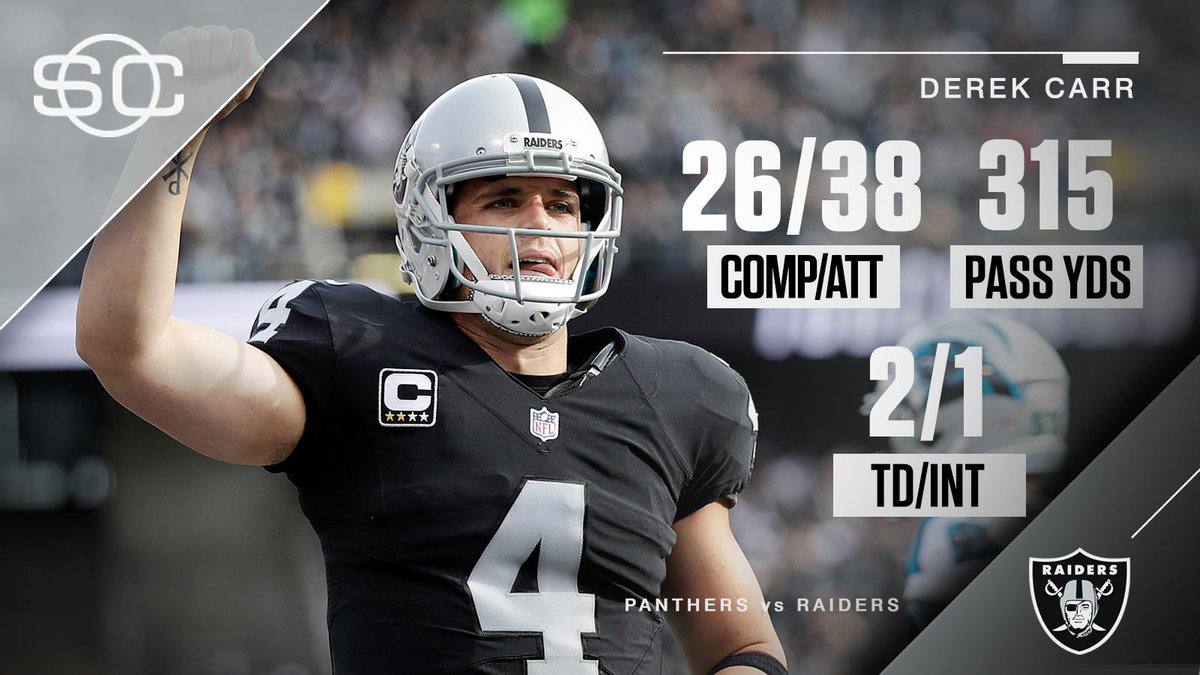 Derek Carr is having a good week.Today's game-winning drive is his 2nd...