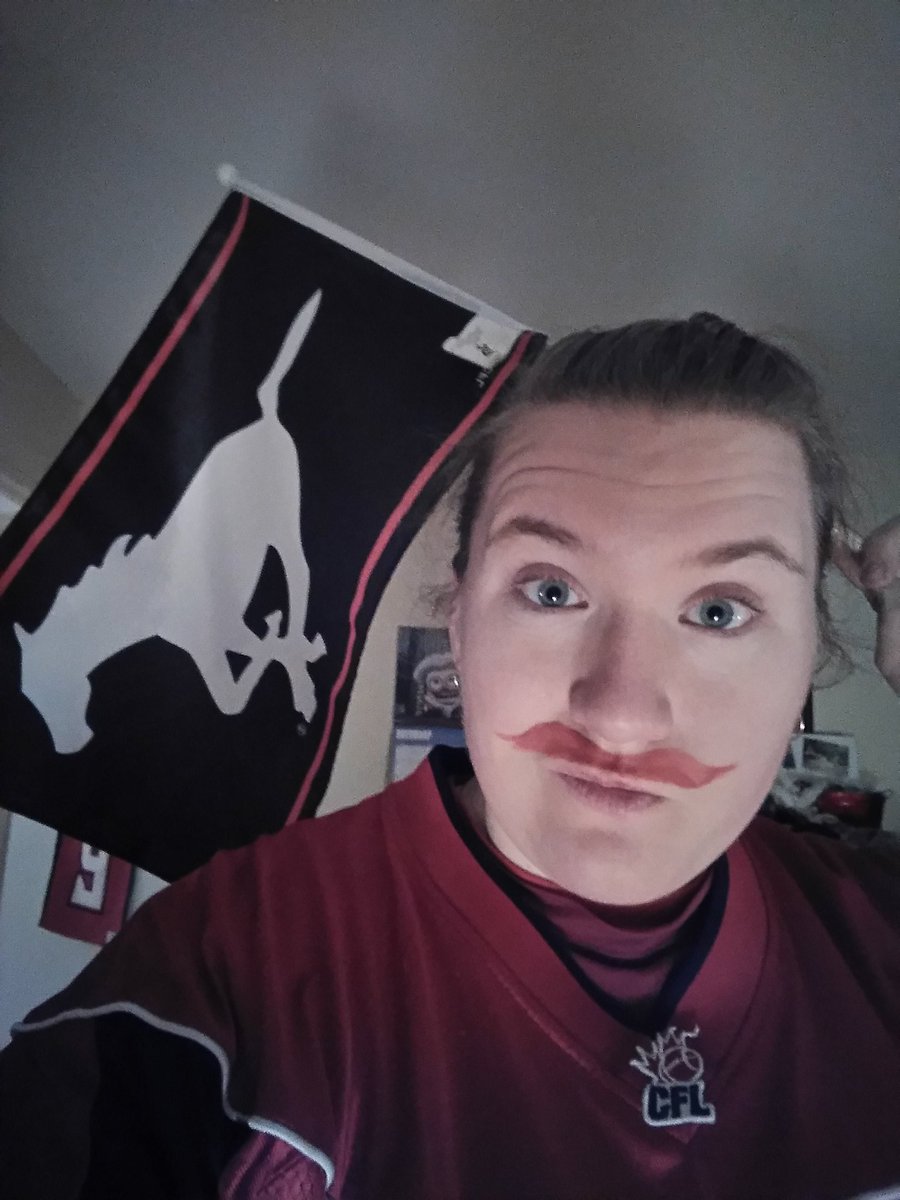 steepherson's tweet photo. A #moustache a day for men's health! #movember 27th #GreyCup Sunday #GoStampsGo 
https://t.co/8iTTuPgGmE https://t.co/VzZdgyXeq3
