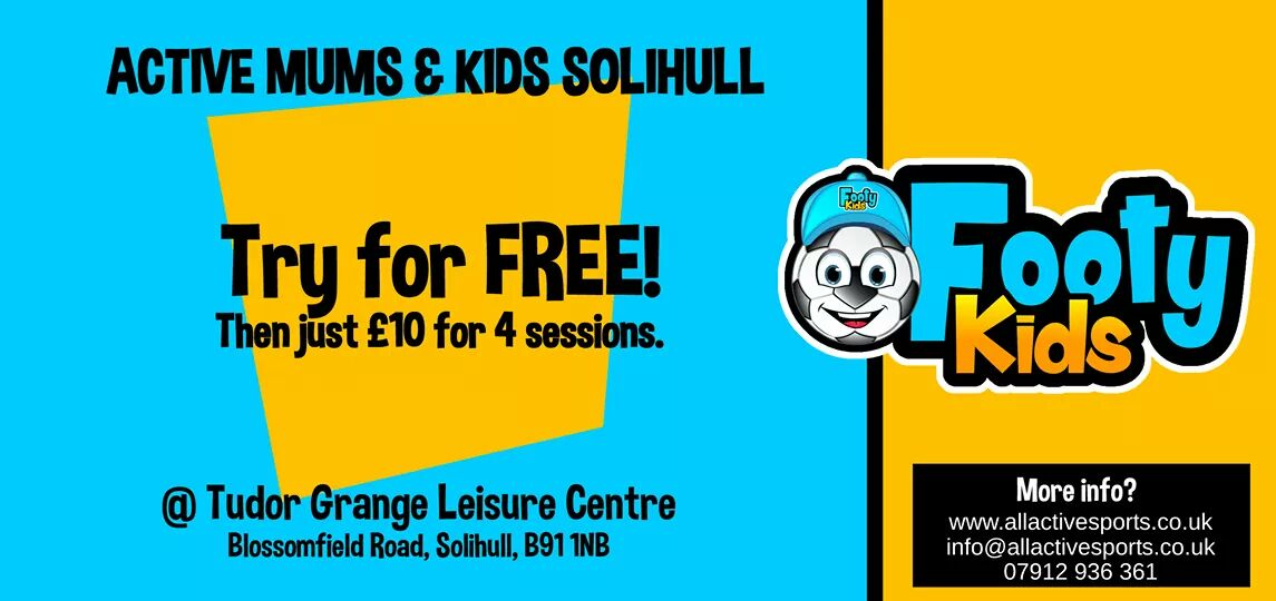 activemumskids's tweet photo. Another offer from @AllActiveSports  

Have kids aged 2-3.5 years old who would like to start playing football? Try Footy Kids. #solihull https://t.co/zxxoqNnTyU