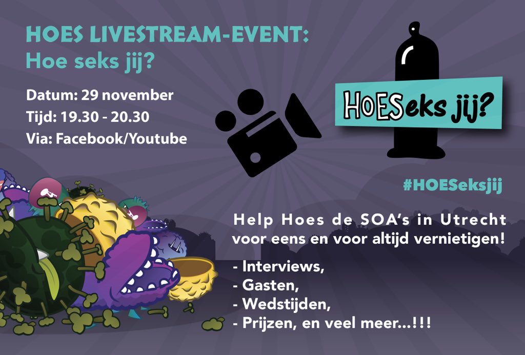HoesUtrecht's tweet photo. NOG 2 DAGEN VOOR DE HOES-LIVESTREAM: HOE SEKS JIJ?!!!
#HOESeksjij #HOESLive https://t.co/ucmnf3hNwj