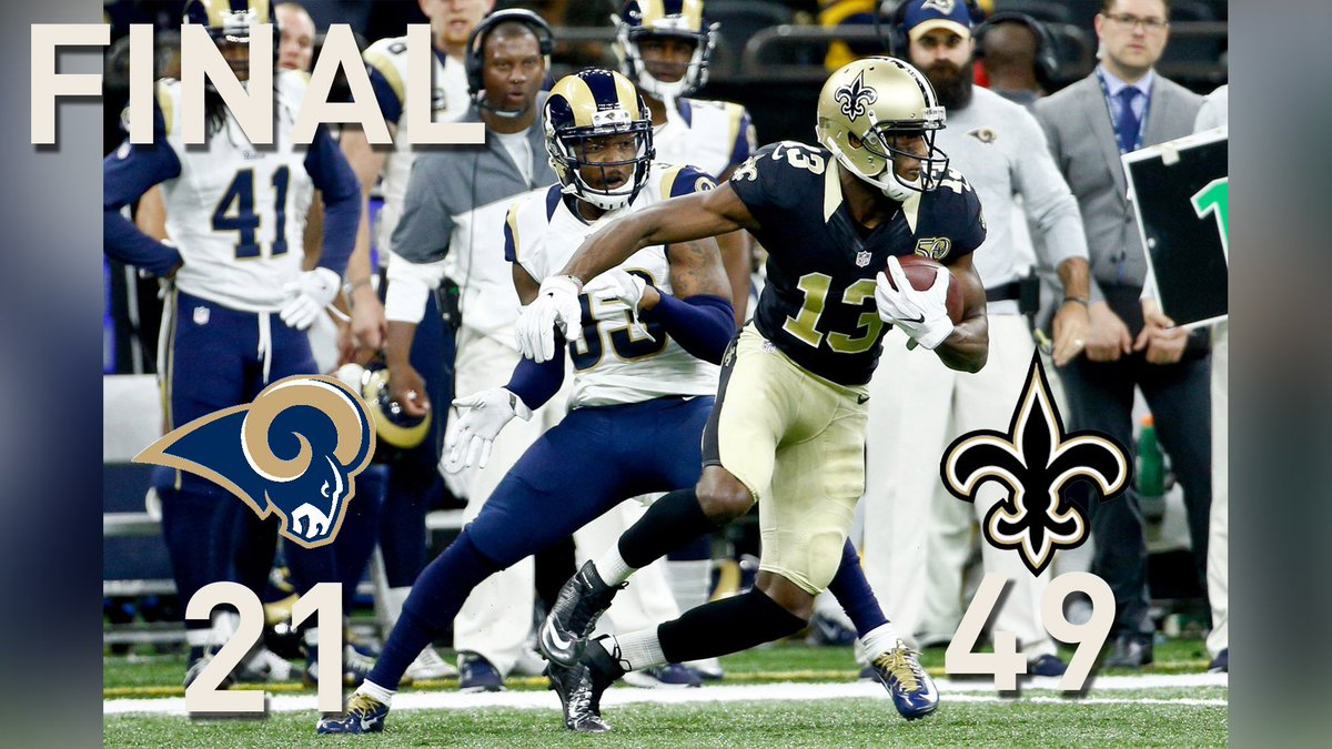 WWLTV's tweet photo. Another win in the books. #WHODAT #Saints50 https://t.co/zmRMUs7anI