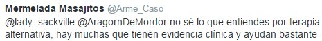 no sé lo que entiendes por terapia alternativa, hay muchas que tienen evidencia clínica y ayudan bastante