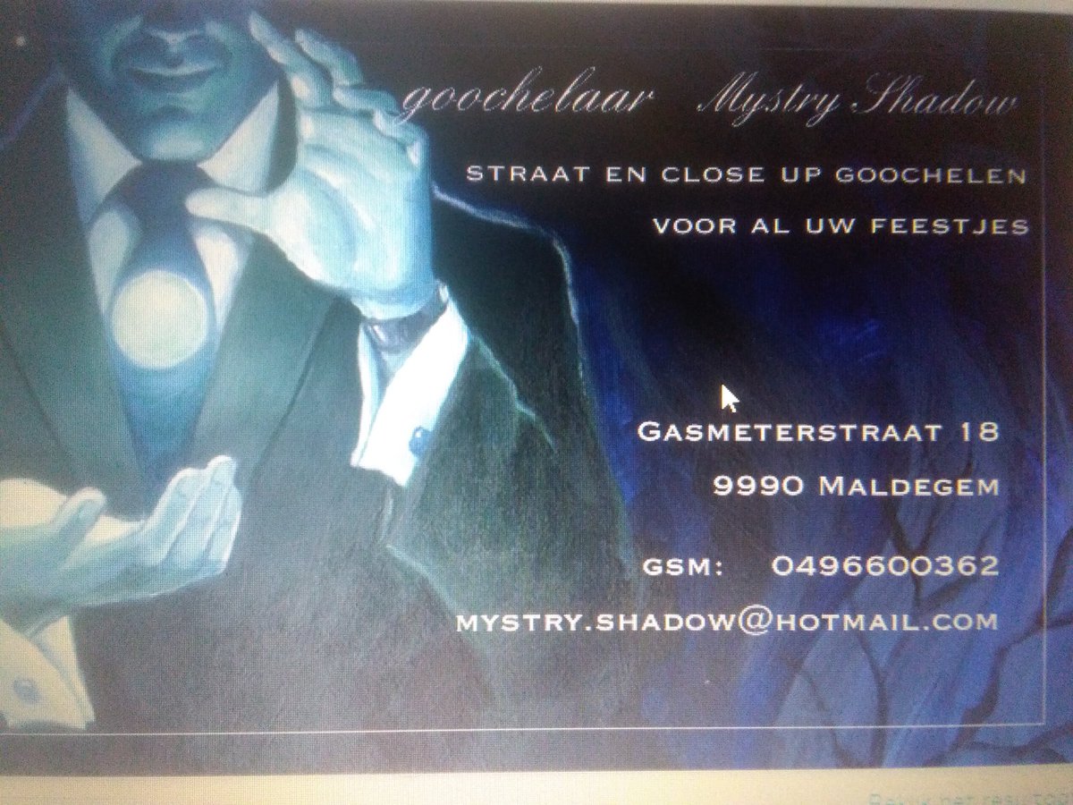 mystryshadow's tweet photo. Mijn visite kaartjes zijn besteld https://t.co/gyPfd8kVVs