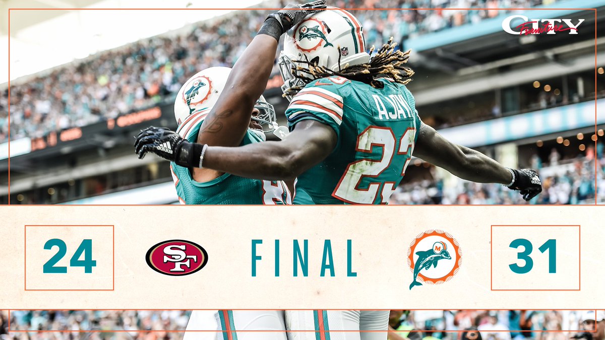 MiamiDolphins's tweet photo. BALL GAME!!!!! https://t.co/SgPYd97XNp