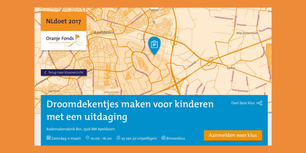 Een bijzondere <a href="/NLDOET/">NLdoet</a> klus! nldoet.nl/klus/20081