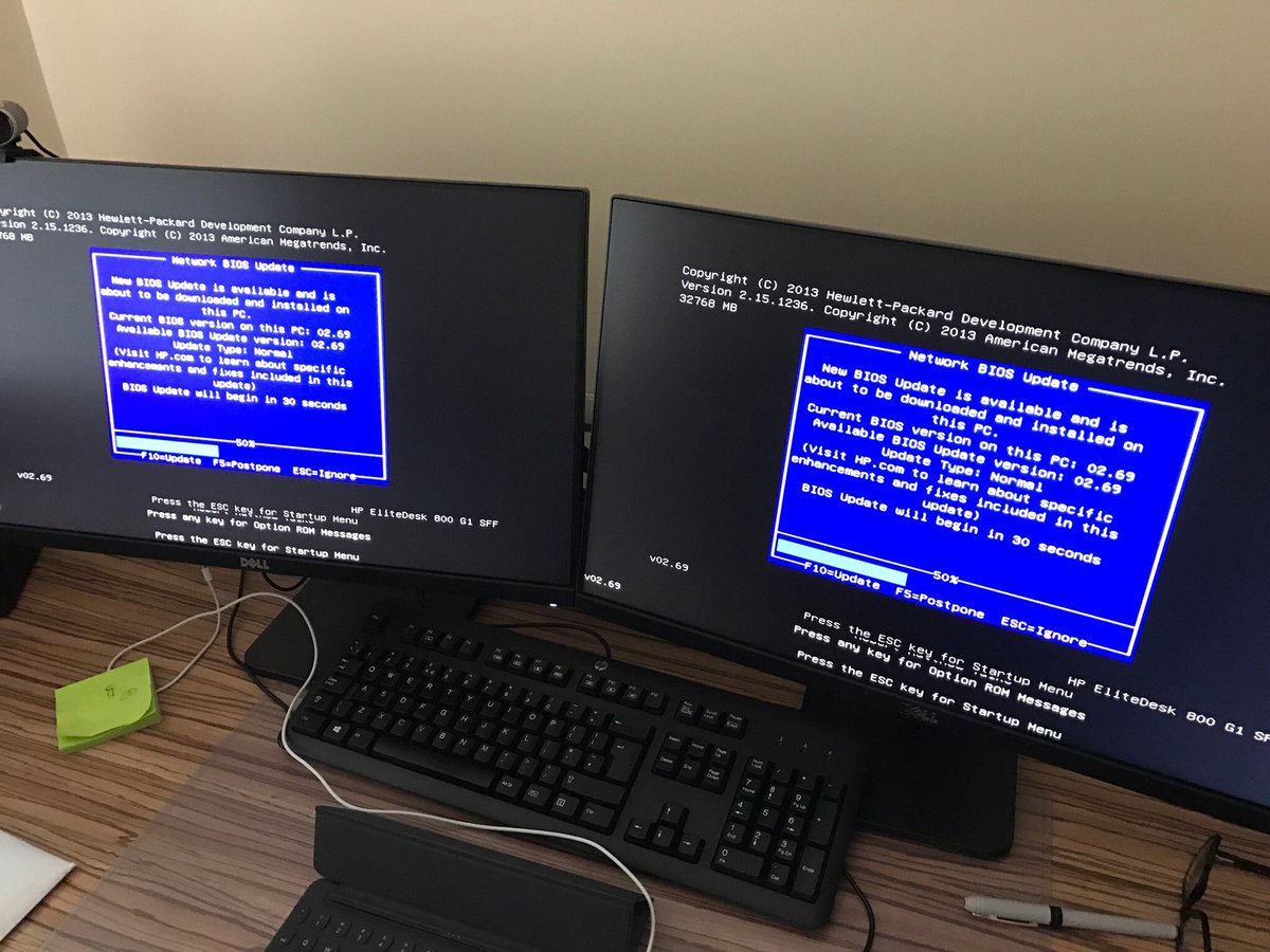 talksrm's tweet image. Don&apos;t see this too often 😲 #biosupdate #hp #elitedesk #800g1 #networkbios #boring #computer #stuff