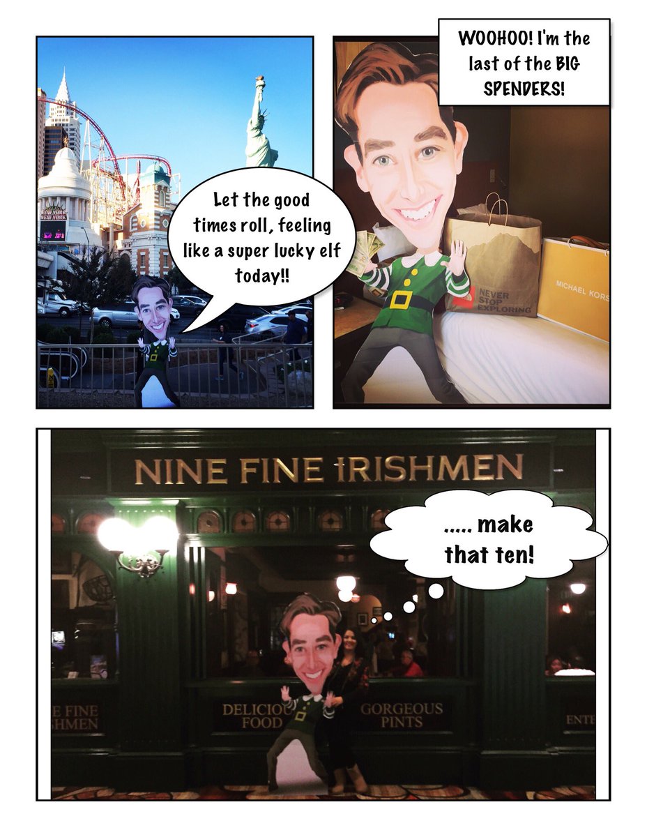 AudgeFitzHagan's tweet photo. The Adventures of #RyanElf in Las Vegas..... #LateLateToyShow #RyanElfOnTour #ToyShowSnap https://t.co/eEESgKJKfn