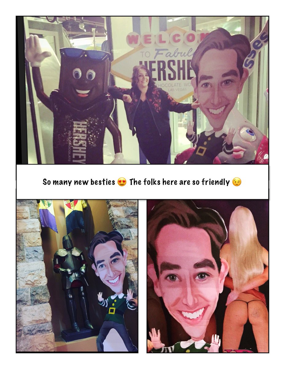 AudgeFitzHagan's tweet photo. The Adventures of #RyanElf in Las Vegas..... #LateLateToyShow #RyanElfOnTour #ToyShowSnap https://t.co/eEESgKJKfn