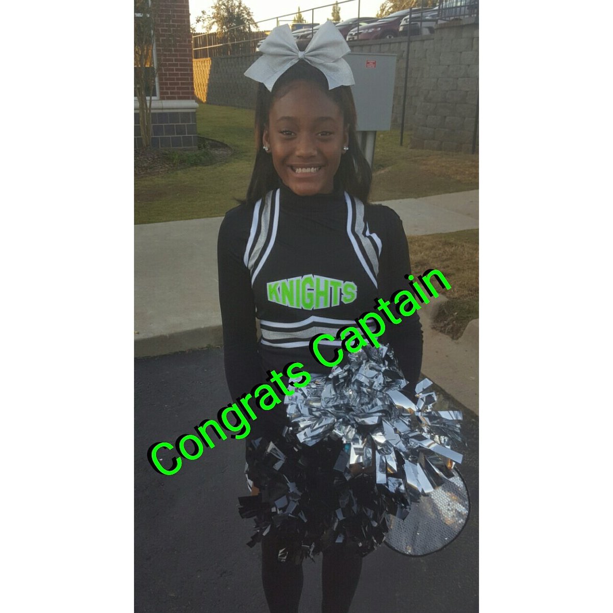 IAmABlckBarbie's tweet photo. Congrats Baby Girl!!! Wishing you a fun #basketball season  @ArneshyaJackson #2016-2017 #Cheerteam #captain #QAMS https://t.co/fiBsDUWQMP