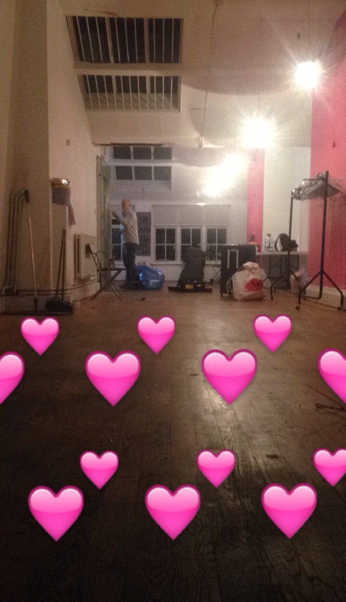stephaniekkane's tweet photo. Today we took the thousands of wall plugs out, got the window to shut and made the  lighting work. #myfirststudio. https://t.co/5XtXMf5VBt