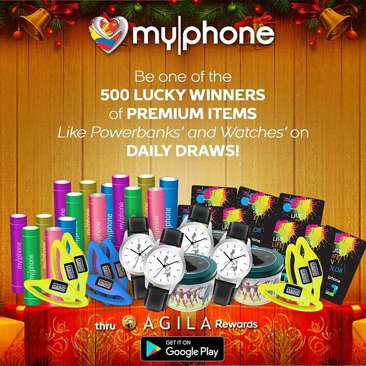MyPhoneOfficial's tweet photo. Isa ka na kaya sa lucky 500 daily draw winners ng #AGILARewards? Abangan yan mamayang 12 noon at https://t.co/znxSezxxHN https://t.co/rsOSbibsyZ