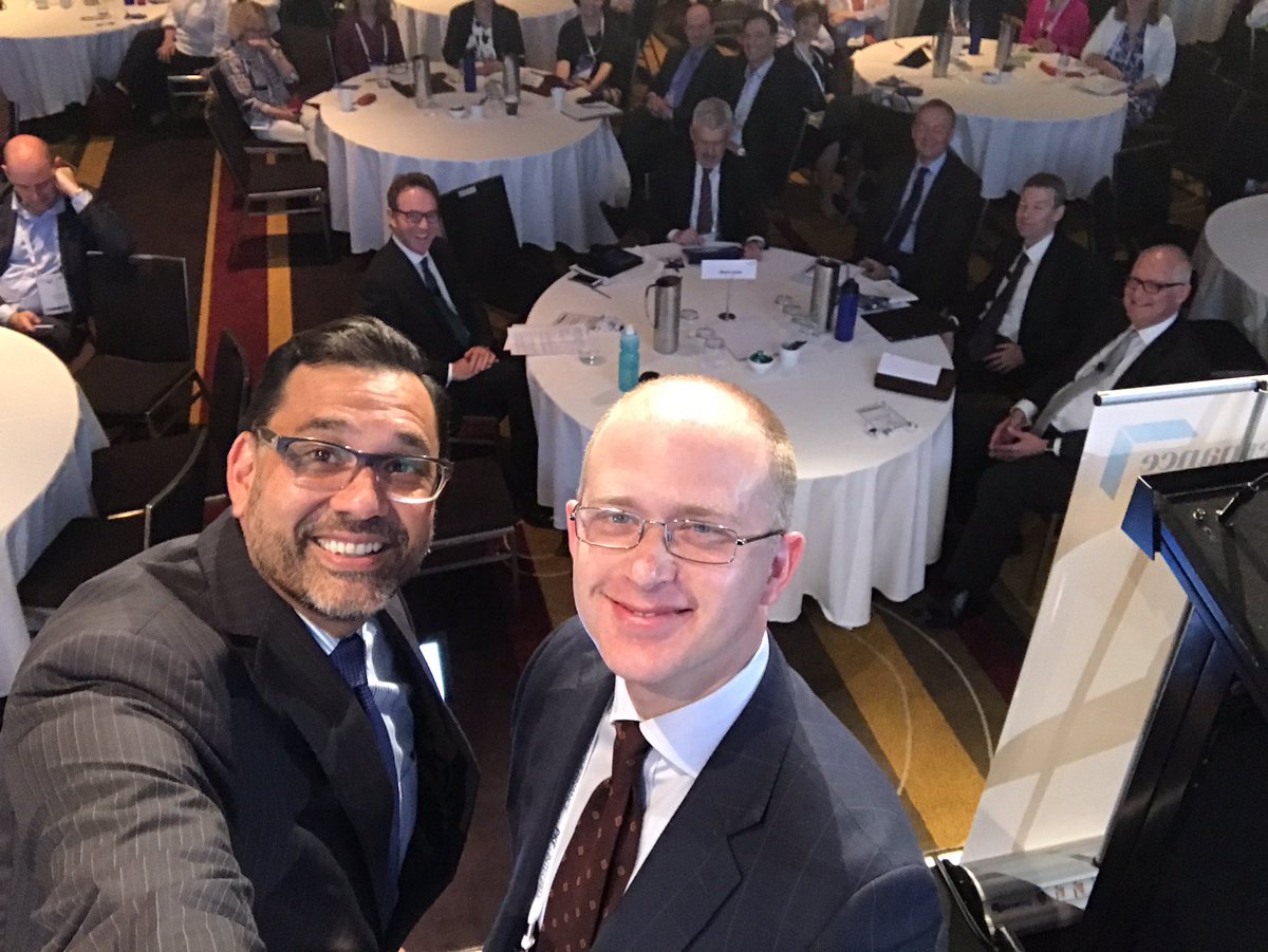 TobyTravanner's tweet image. #govcore Stage #selfie with President, Simon Pordage, with regulators in the background. 33rd conference is up and running!