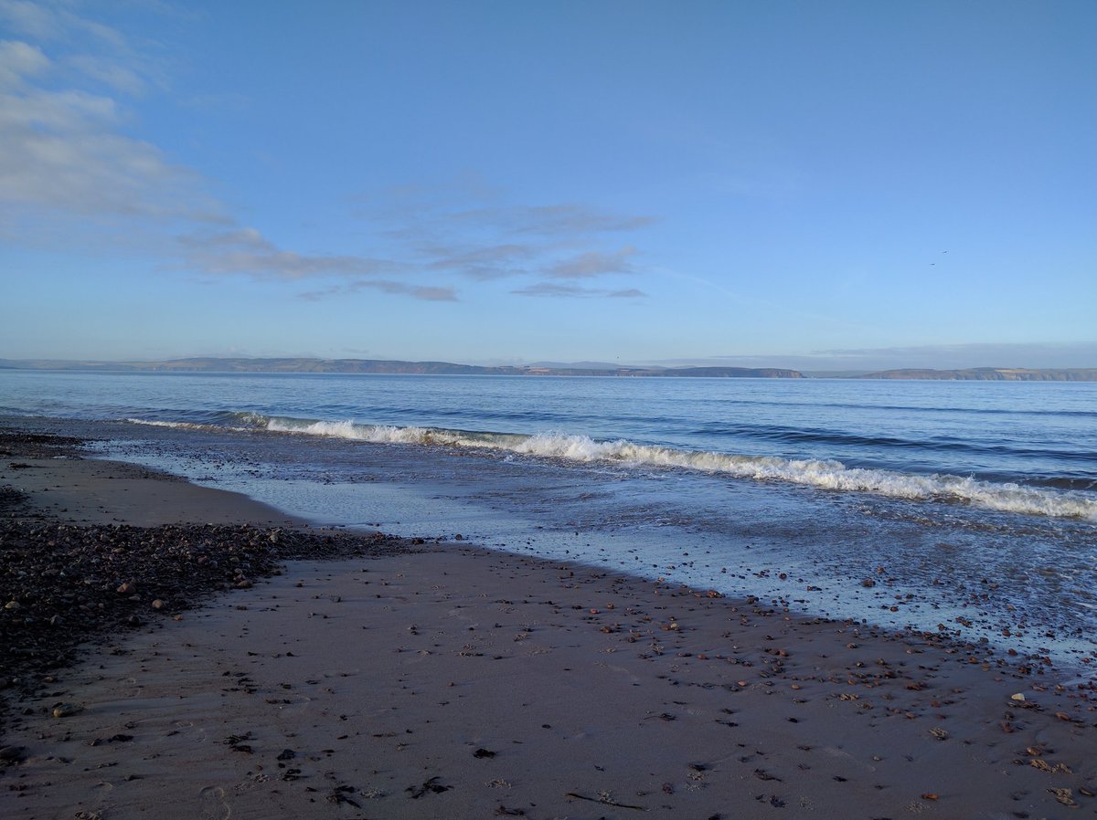 A beautiful day and a bracing walk along the beach at Nairn before a delightful lunch <a href="/ClassroomNairn/">The Classroom Bistro</a>