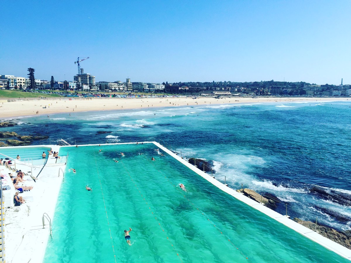 Prefect day for a dip at Bondi ☀️ beach side or pool side? <a href="/TravellerAU/">Traveller</a> <a href="/adinahotels/">Adina Hotels</a> #adinabondi #travel #sydney